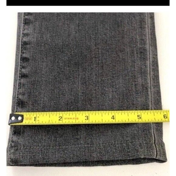 ACNE Jeans Needle Pavement BLACK Women's Jeans Tapered Stretch 26x28 Measured - Picture 9 of 11